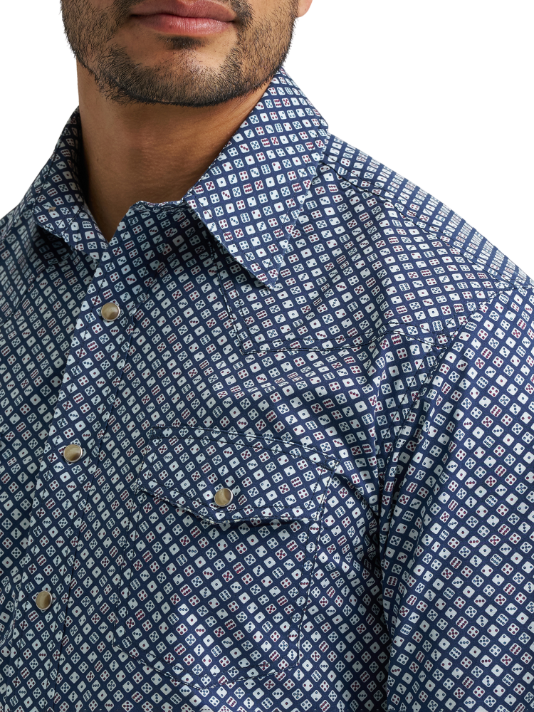 Chemise 20X® Competition Advanced Comfort Print Bleu - Homme