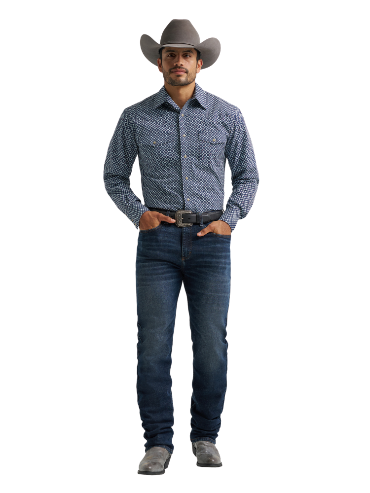 Chemise 20X® Competition Advanced Comfort Print Bleu - Homme