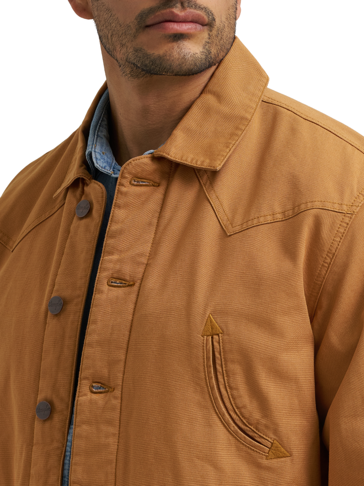 Manteau western en toile doublée - Homme