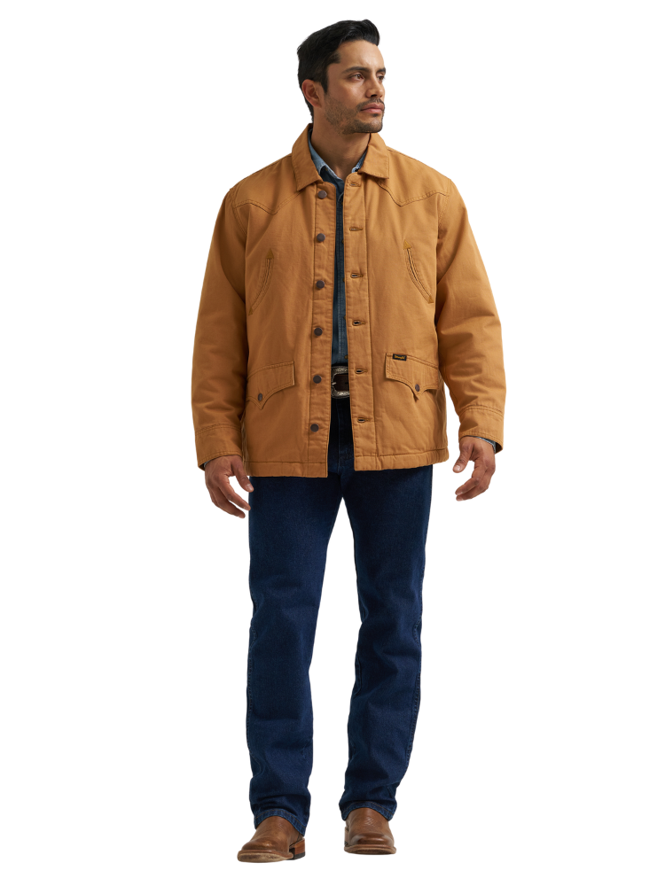 Manteau western en toile doublée - Homme