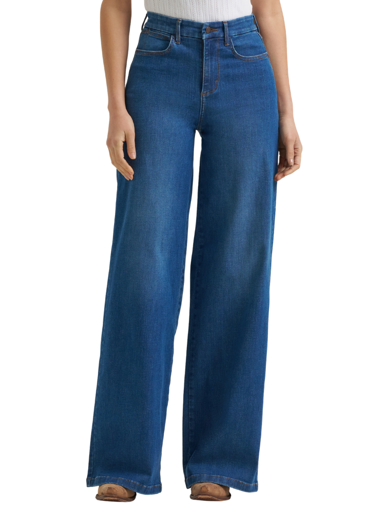 Jeans Western Bespoke Wide Leg Vienna taille haute - Femme