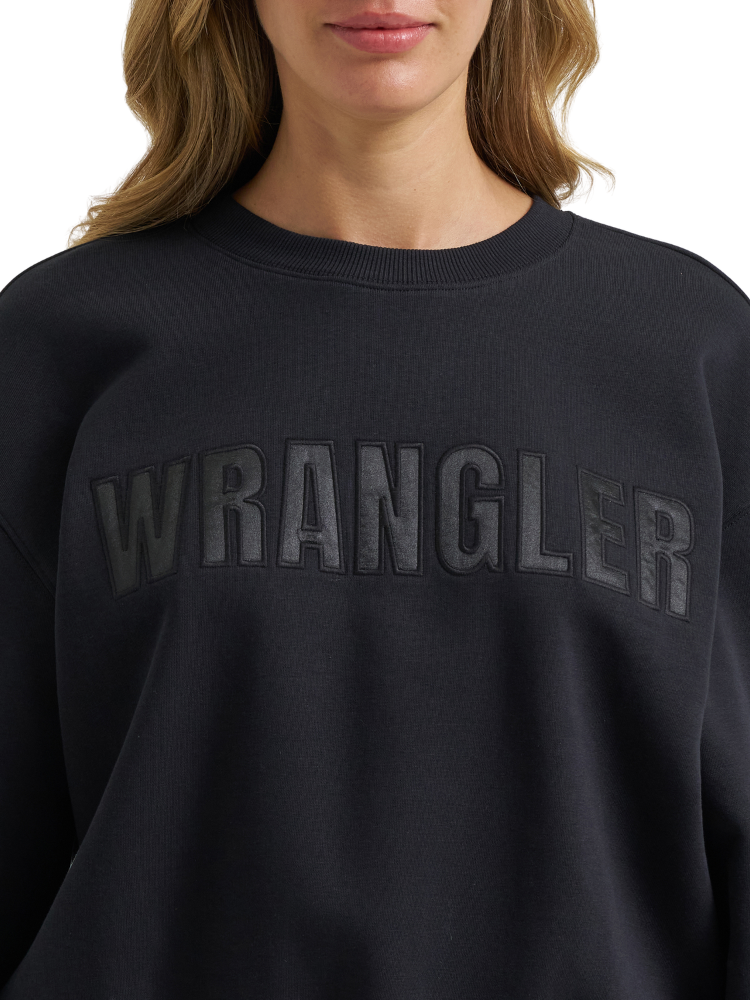 Crewneck Canyon Oversize Pip Noir - Femme