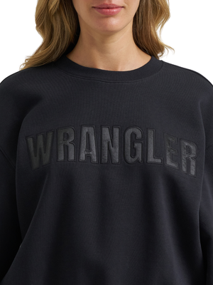 Crewneck Canyon Oversize Pip Noir - Femme