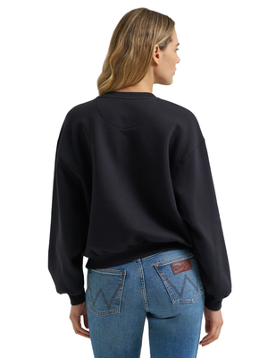 Crewneck Canyon Oversize Pip Noir - Femme
