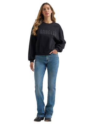 Crewneck Canyon Oversize Pip Noir - Femme