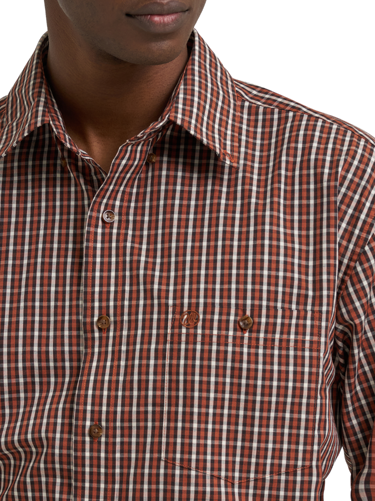 Chemise Western Classics Plaid Brun - Homme