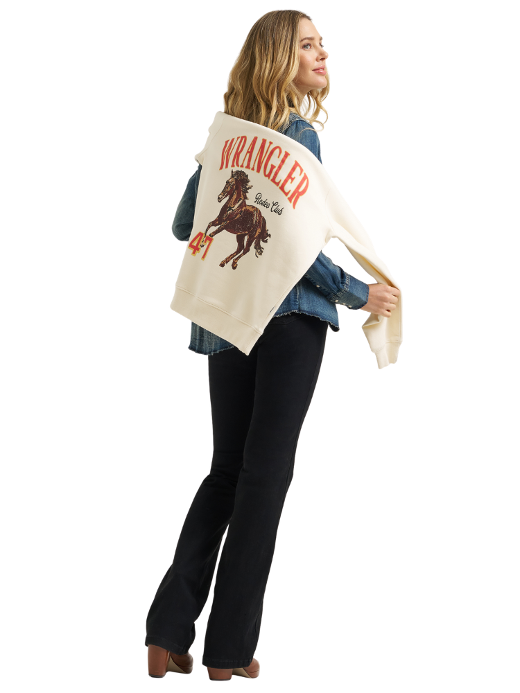 Chandail molleton Rodeo Club Horse - Femme