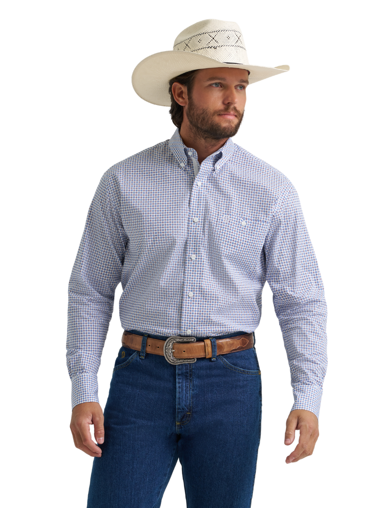 Men's George Strait Geometric Western Shirt