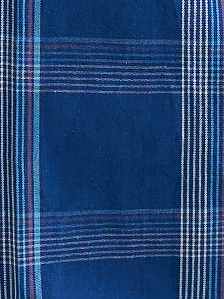George Strait Men's Blue Plaid Western Shirt