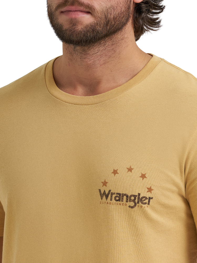 T-Shirt Longhorn Curry Heather - Homme