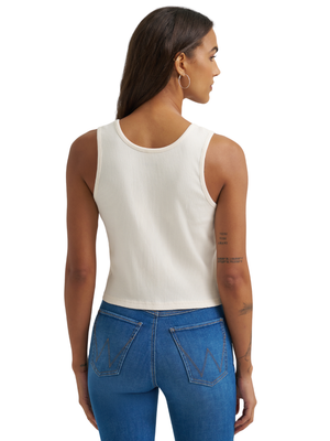 Camisole Crop Top Wisper White - Femme