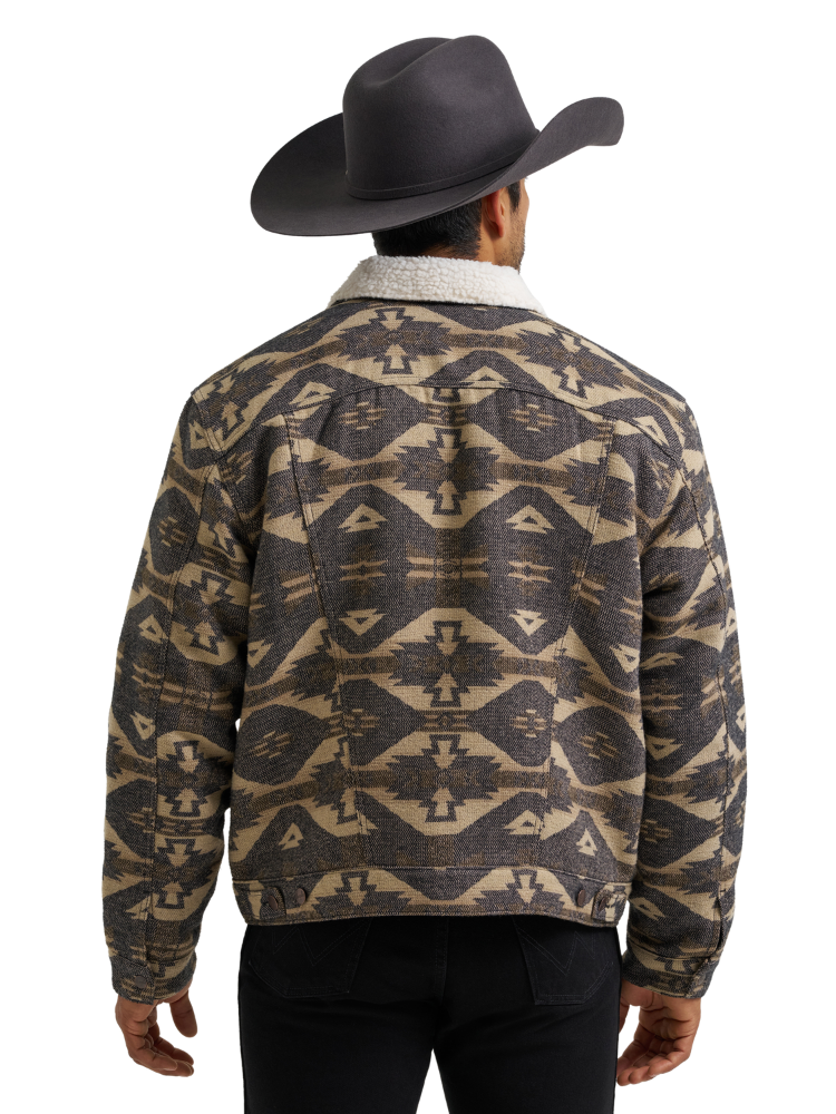 Manteau Jacquard doublé Sherpa - Homme