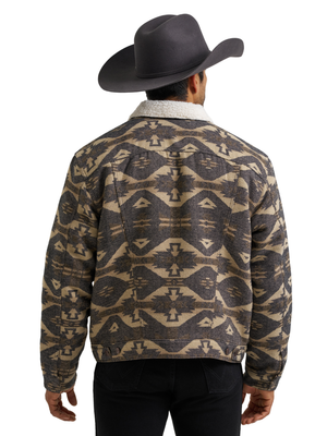 Manteau Jacquard doublé Sherpa - Homme