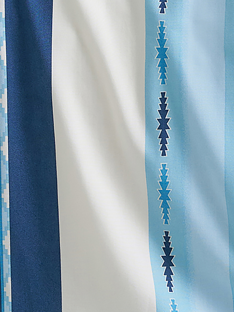 Chemise Western Vintage Stripe avec manche brodée - Homme