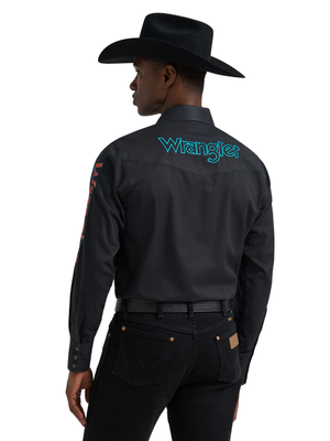 Chemise Western à Logo Dégradé - Homme