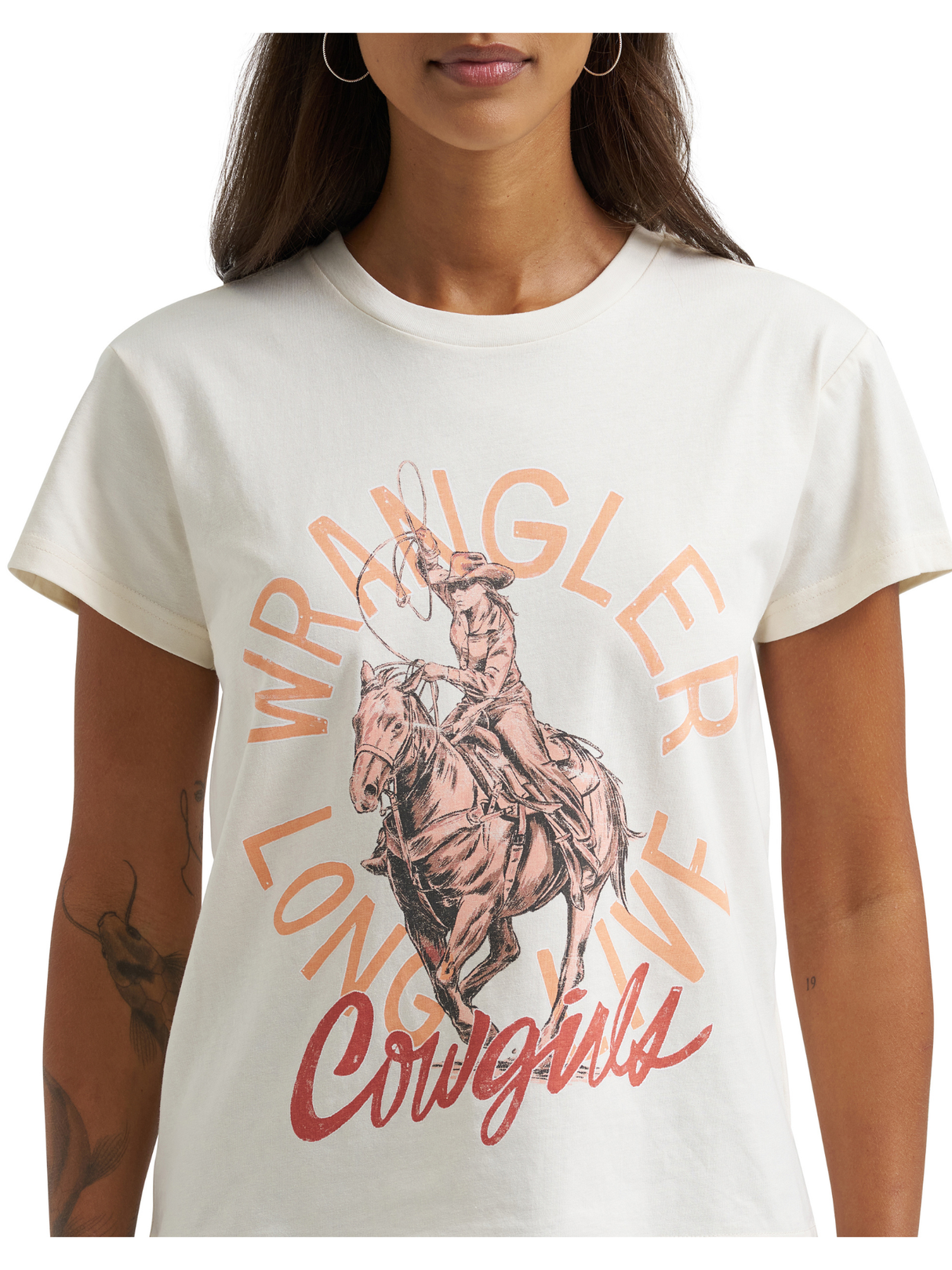 T-shirt Rétro Egret Cream - Femme