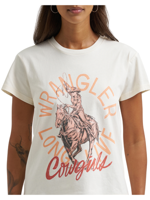 T-shirt Rétro Egret Cream - Femme