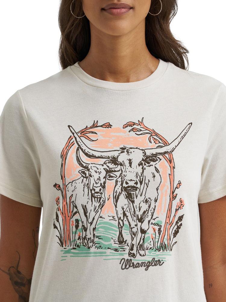 T-Shirt Longhorns - Femme