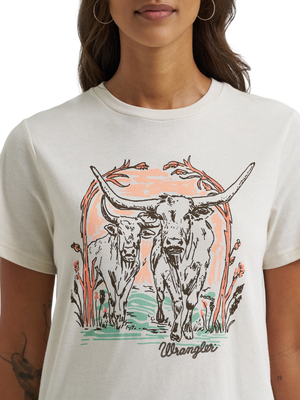 T-Shirt Longhorns - Femme