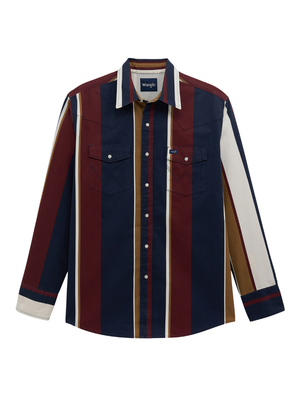 Vintage Inspired Striped Brushpopper Shirt - Men