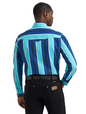 Chemise Western Vintage Inspired Blue - Homme