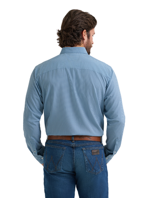 Chemise Wrangler® X Cody Johnson Performance Géo Blue - Homme