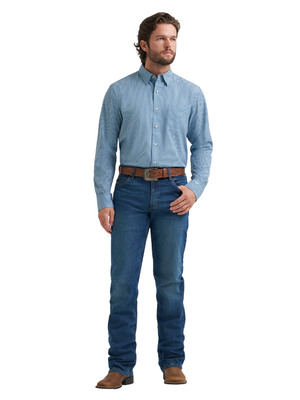 Chemise Wrangler® X Cody Johnson Performance Géo Blue - Homme