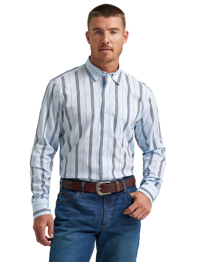 Wrangler® X Cody Johnson Striped Western Shirt - Men's