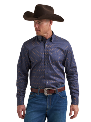 Chemise western Wrangler x Cody Johnson Navy - Homme