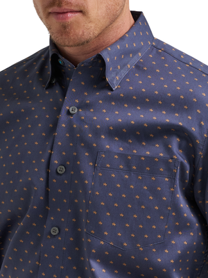 Chemise western Wrangler x Cody Johnson Navy - Homme