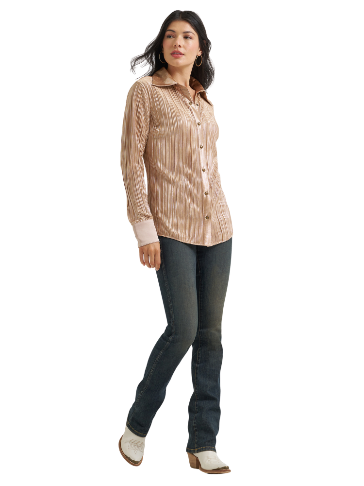 Chemise texturée rayée Wrangler® X Lainey Wilson - Femme