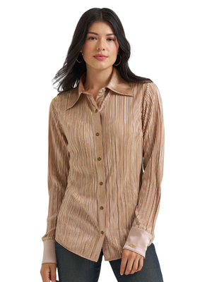 Chemise texturée rayée Wrangler® X Lainey Wilson - Femme