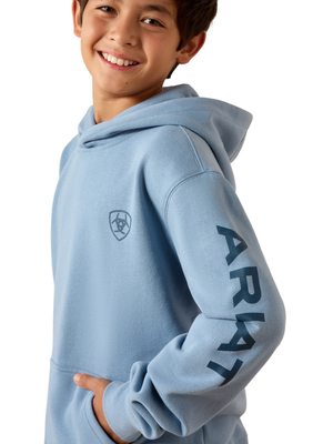 Chandail à capuchon Ariat Logo Light Denim - Garçon