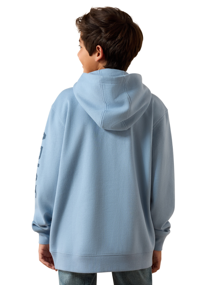 Chandail à capuchon Ariat Logo Light Denim - Garçon