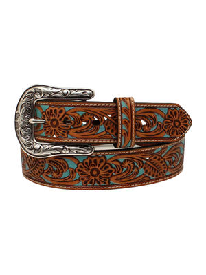Floral Engraved Belt - Women
