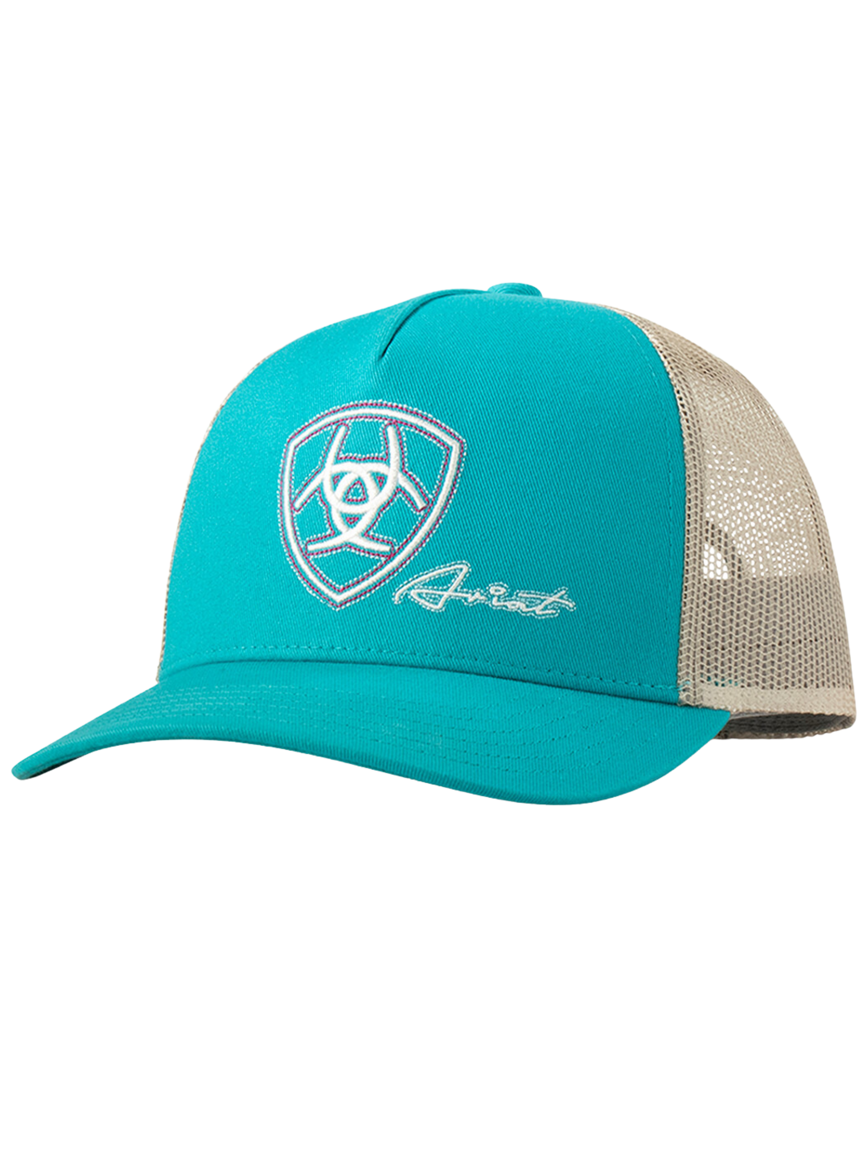 Casquette Shield Brodée Turquoise