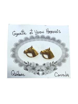 Horse earrings with bridle