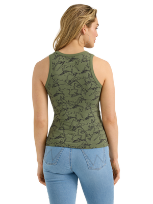 Camisole Olive Cheval - Femme