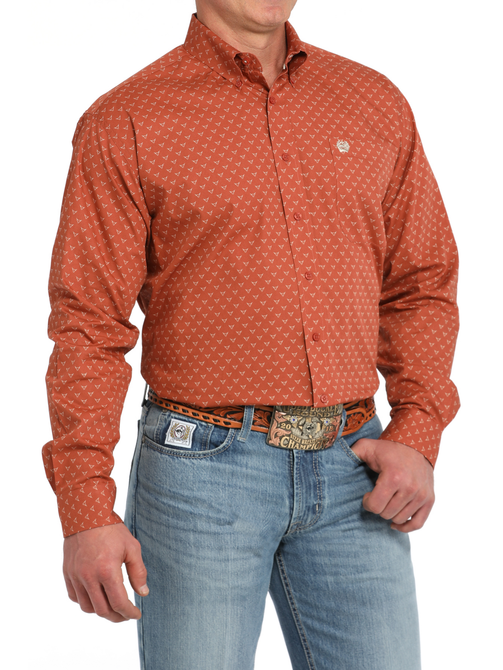 Chemise Steer Orange - Homme