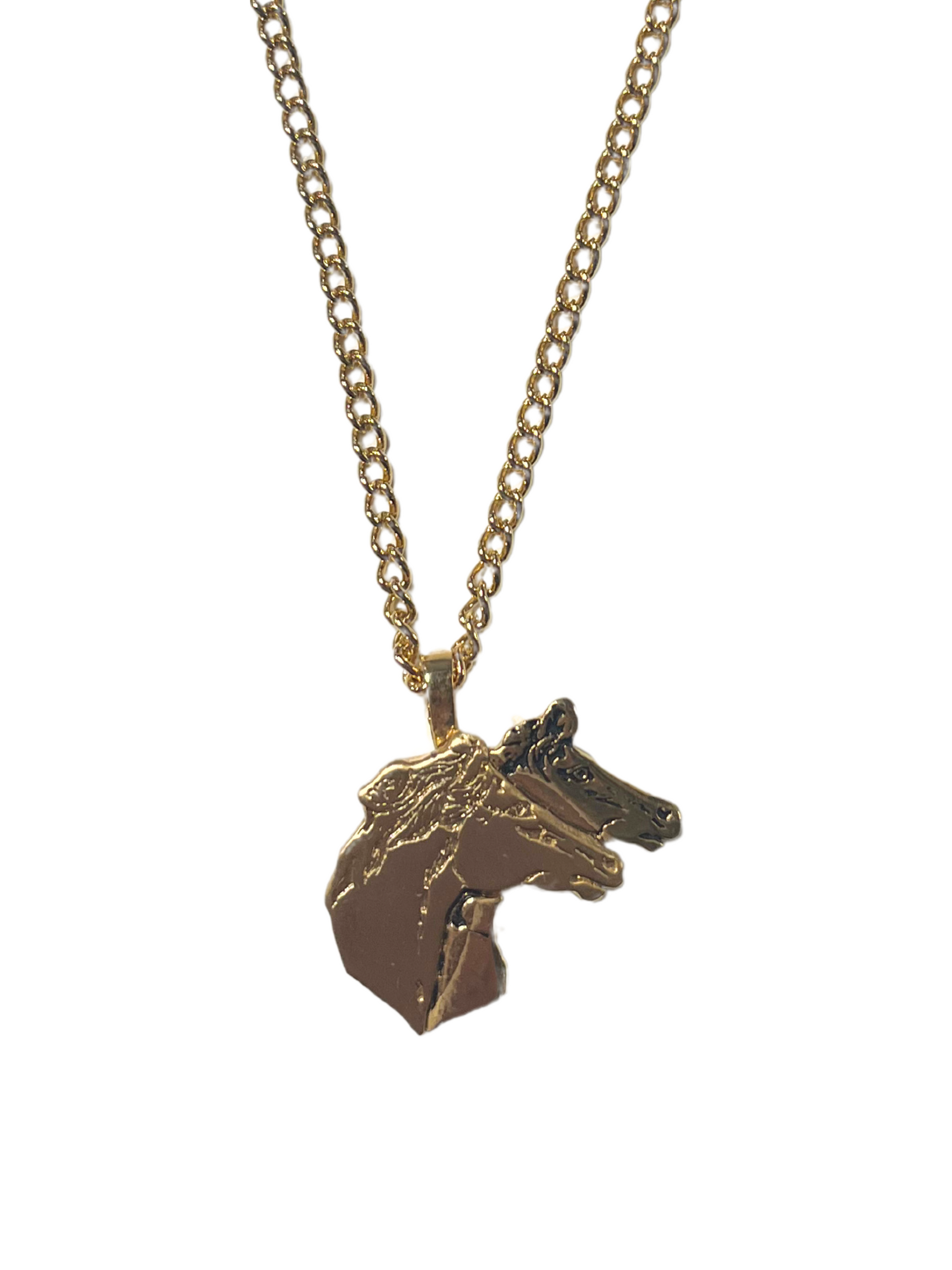 Collier Doré Chevaux