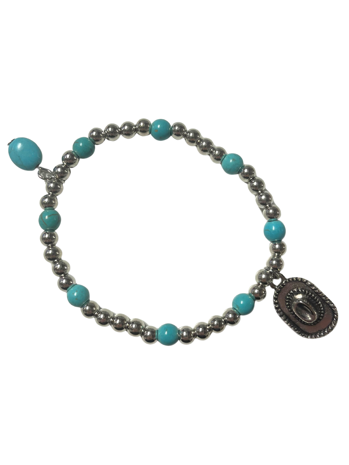 Silver bead bracelet