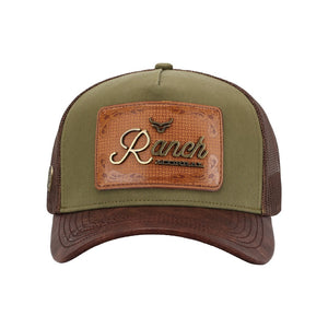 Ranch & Corral Leather Patch Cap - Adult