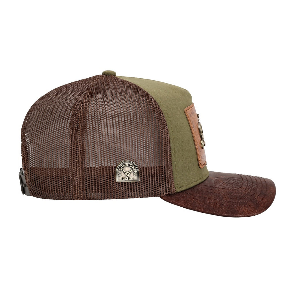 Ranch & Corral Leather Patch Cap - Adult
