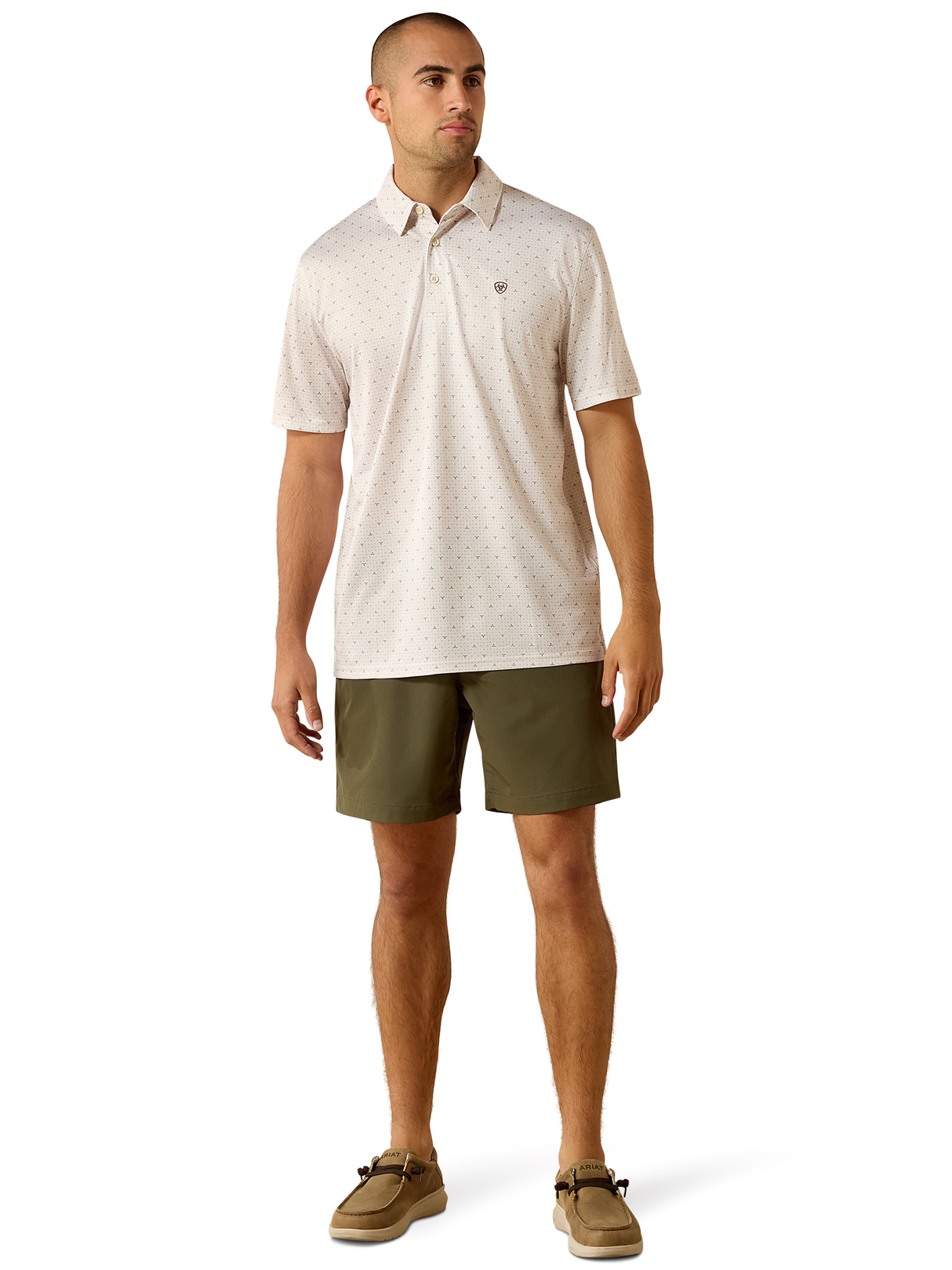 Polo Western All Over Moonbeam - Homme