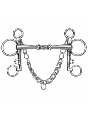Mors Pelham double brisure avec lozenge