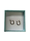 Boucles d'oreilles Fer Cheval pierres brillantes