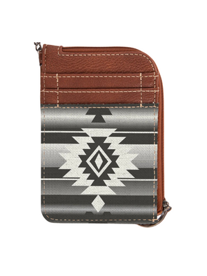 Ensemble Sac à main Aztec et Porte-Cartes Noir