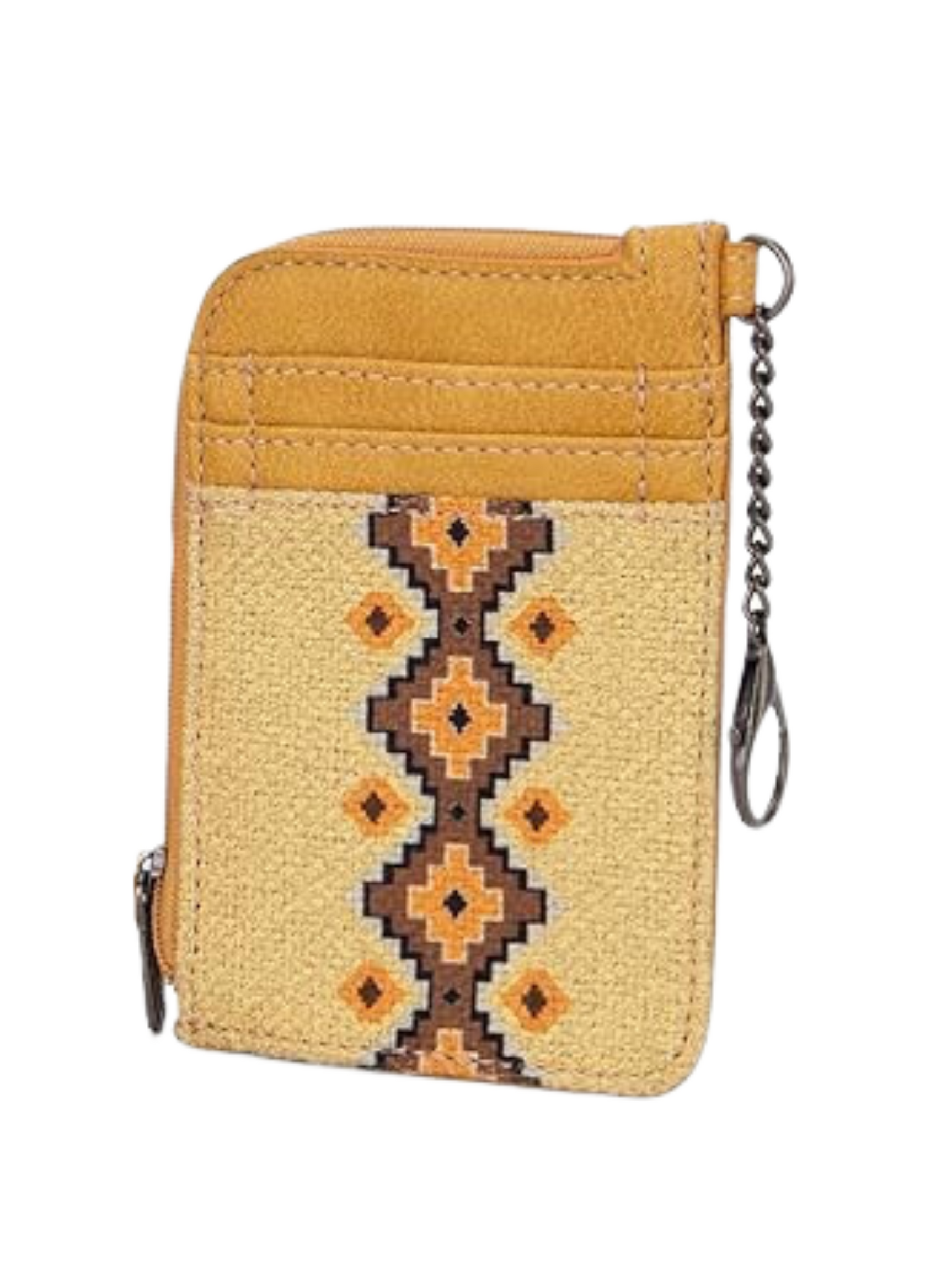 Pastel Yellow Aztec Card Holder