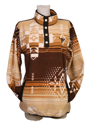 Pullover Fleece Aztec Grande - Femme