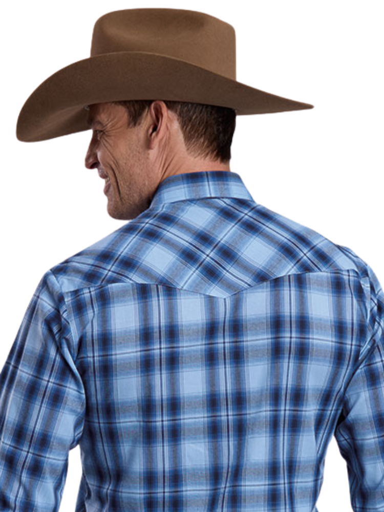 Chemise western Classics Multi Blue Plaid - Homme